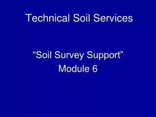 Technical Soil Services