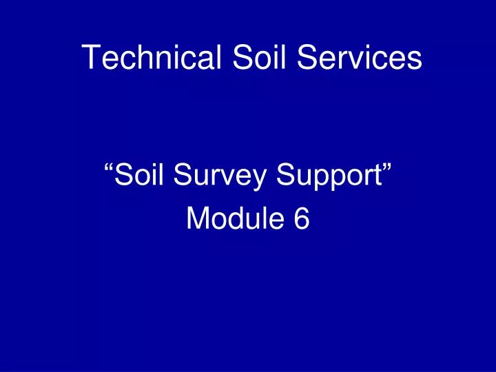 technical soil services