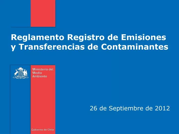 reglamento registro de emisiones y transferencias de contaminantes