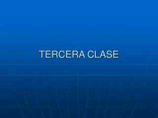 tercera clase
