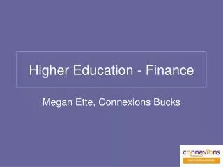 Higher Education - Finance