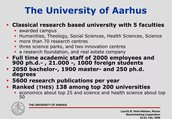 the university of aarhus