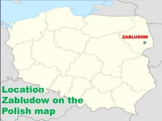 Location Zabludow on the Polish map