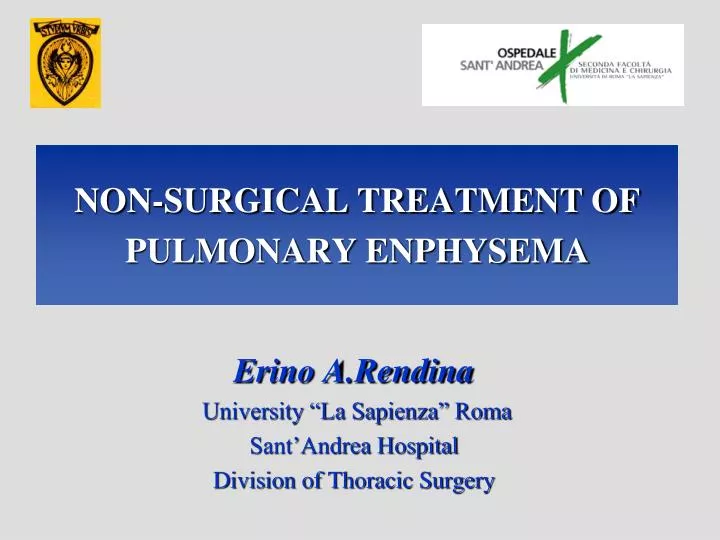 non surgical treatment of pulmonary enphysema