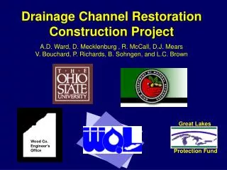 Drainage Channel Restoration Construction Project