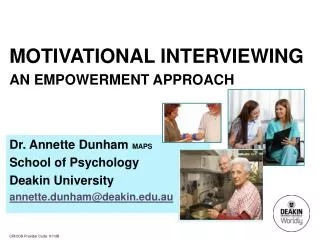 Motivational Interviewing An Empowerment approach