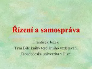 zen a samospr va