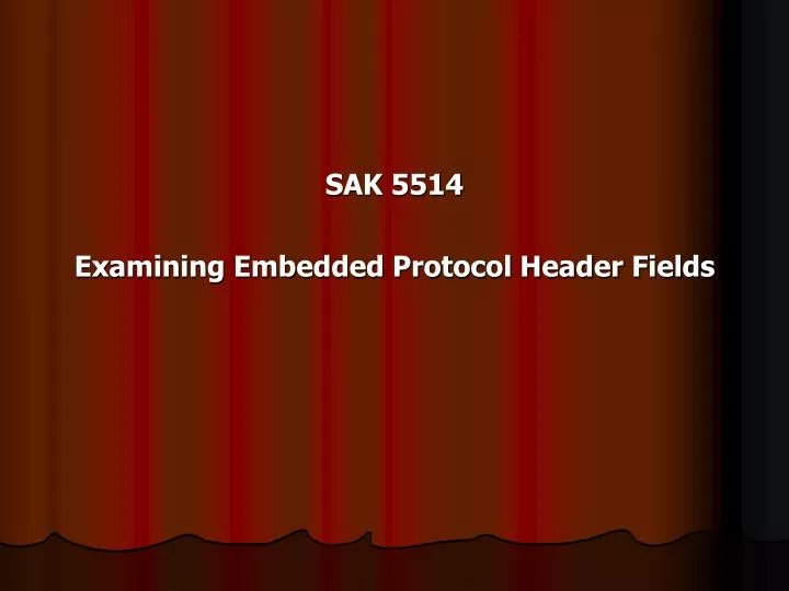 sak 5514 examining embedded protocol header fields