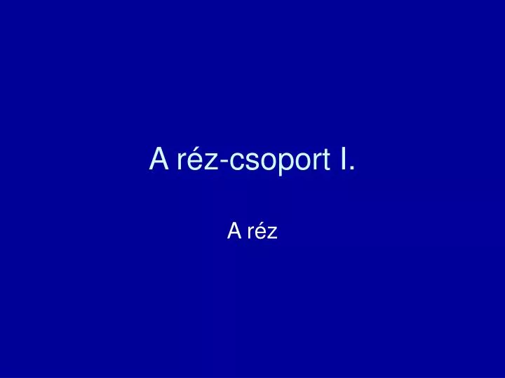 a r z csoport i