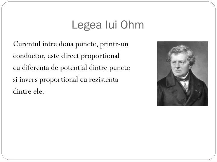 legea lui ohm