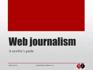 Web journalism