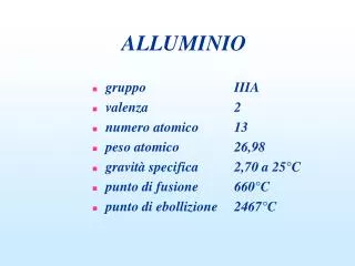 alluminio
