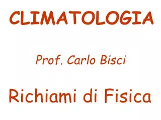 richiami di fisica