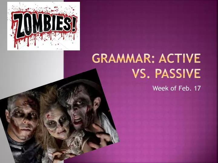 grammar active vs passive