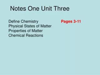 Define Chemistry Physical States of Matter Properties of Matter Chemical Reactions