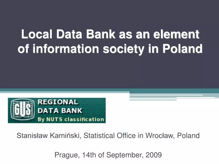 local data bank as an element of information society in poland