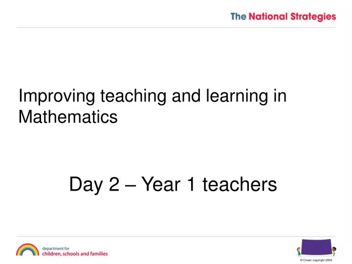improving teaching and learning in mathematics