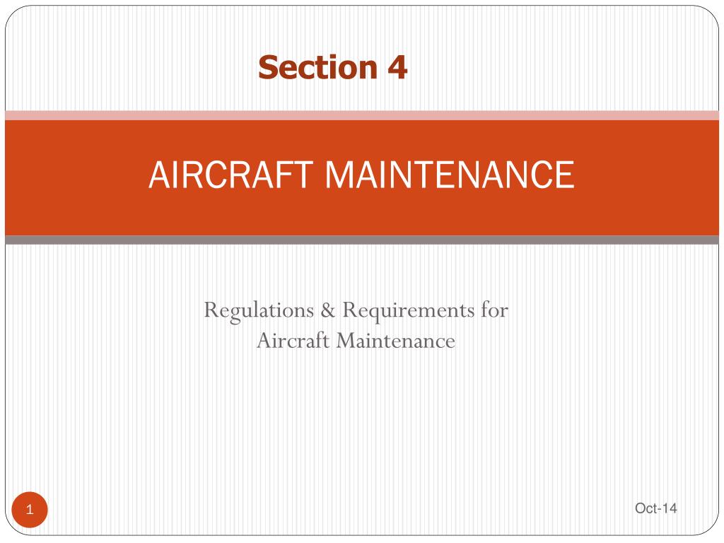 PPT AIRCRAFT MAINTENANCE PowerPoint Presentation, free download ID