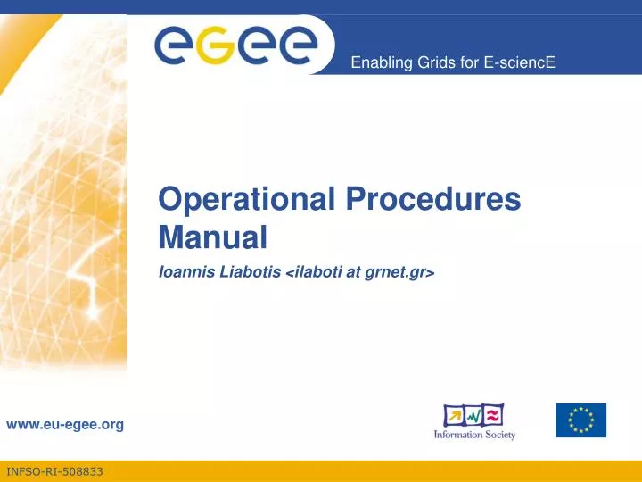 operational procedures manual