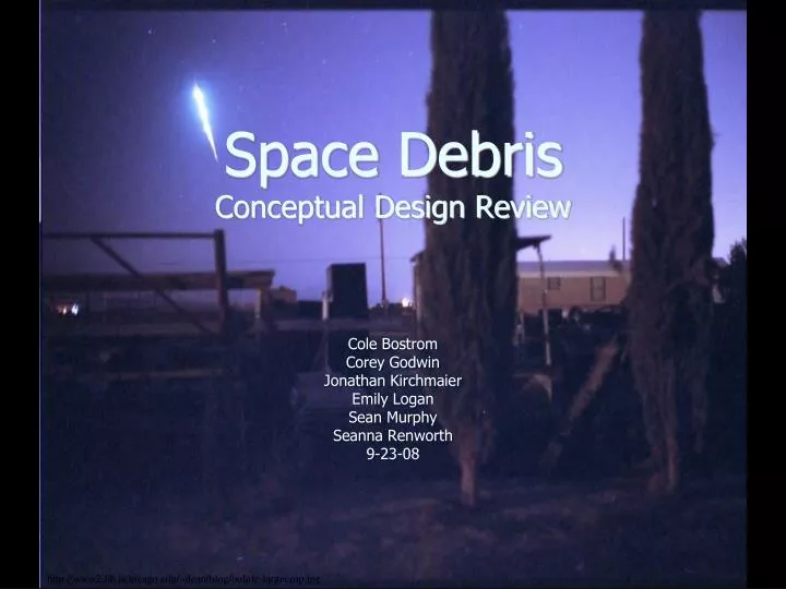 space debris conceptual design review