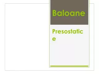 baloane presostatice