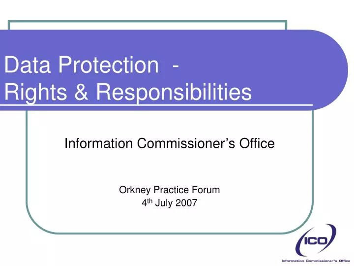 data protection rights responsibilities