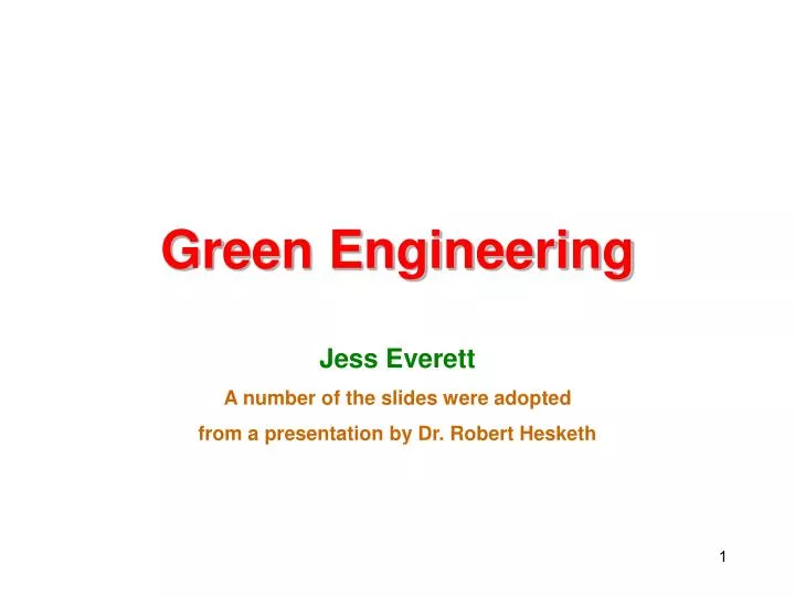 green engineering
