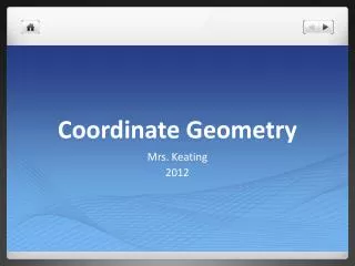 Coordinate Geometry