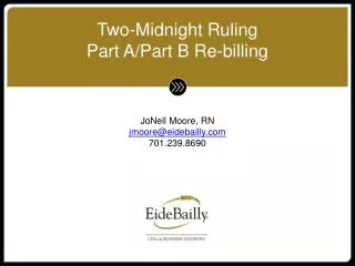 Two-Midnight Ruling Part A/Part B Re-billing