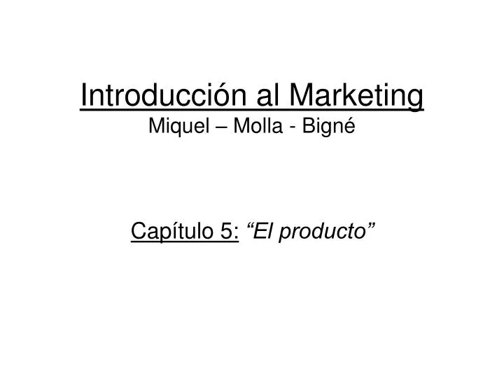 introducci n al marketing miquel molla bign