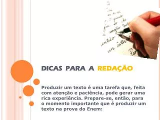 dicas para a reda o