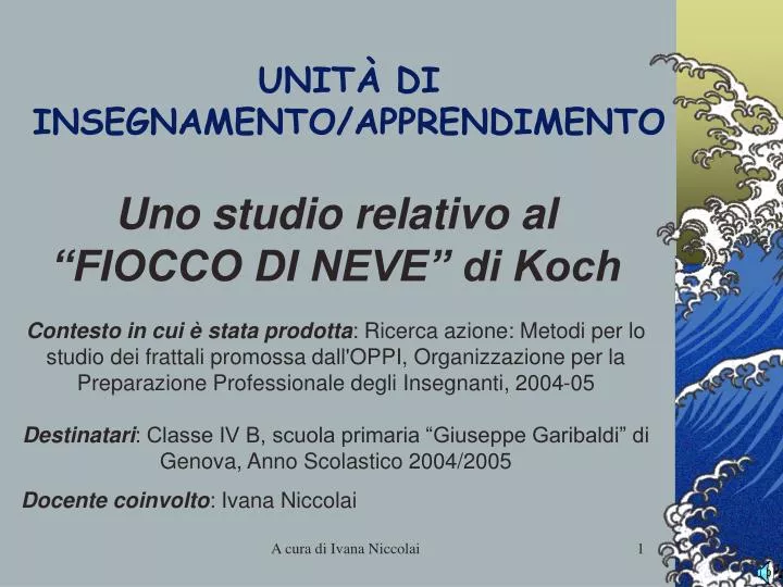 unit di insegnamento apprendimento