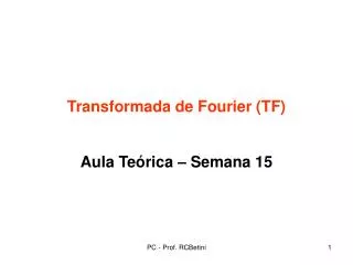 transformada de fourier tf