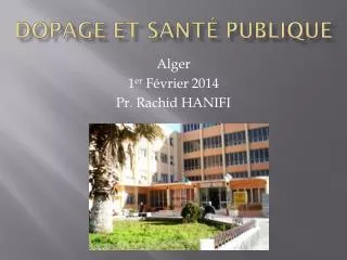 dopage et sant publique