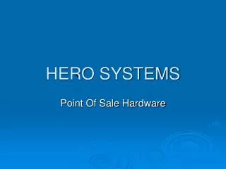 HERO SYSTEMS