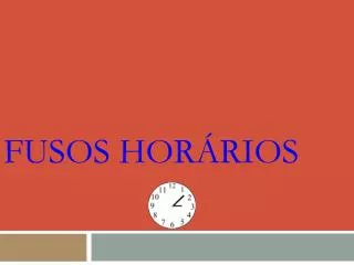 fusos hor rios