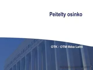 peitelty osinko
