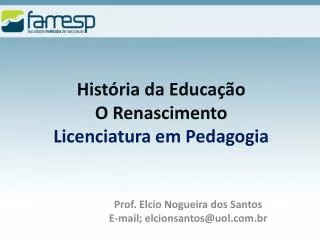 hist ria da educa o o renascimento licenciatura em pedagogia