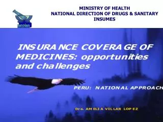 MINISTRY OF HEALTH NATIONAL DIRECTION OF DRUGS &amp; SANITARY INSUMES