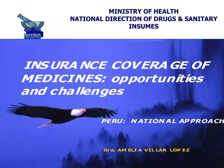ministry of health national direction of drugs sanitary insumes