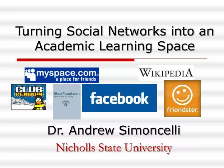 turning social networks into an academic learning space