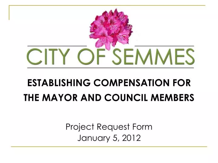 establishing compensation for the mayor and council members