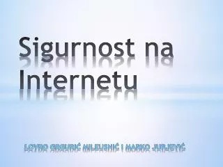 sigurnost na internetu
