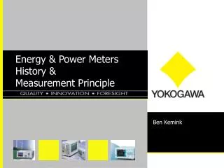 Energy &amp; Power Meters History &amp; Measurement Principle