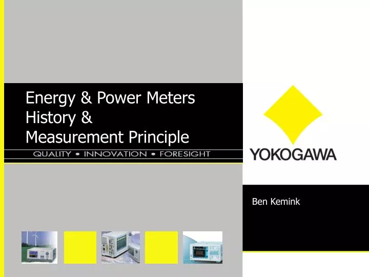 energy power meters history measurement principle