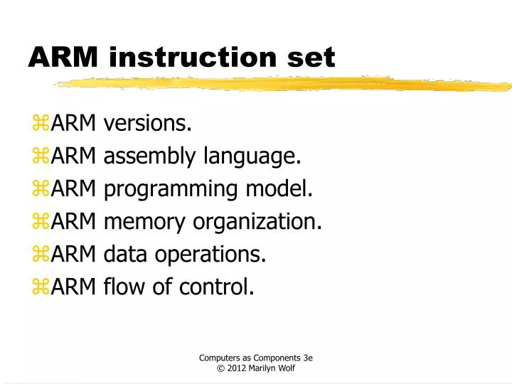 arm instruction set