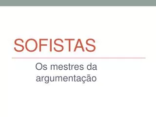sofistas