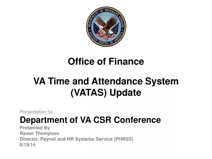 va time and attendance system vatas update