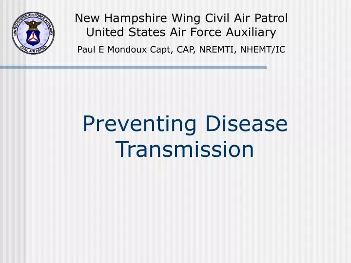 preventing disease transmission