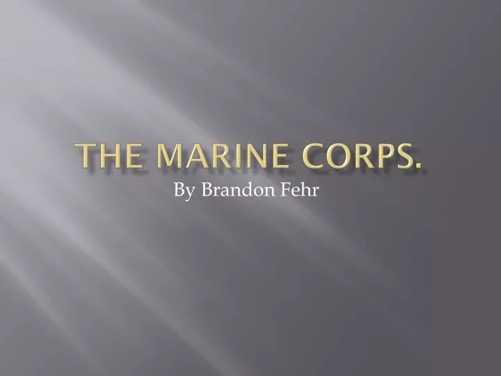 the marine corps